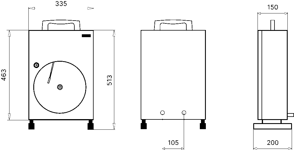 Chart 12" Helical Element - Dimensions